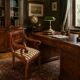 Antique mahogany armchair in the Edwardian / Sheraton Revival style, 19th/2