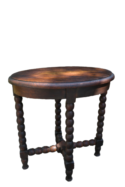 Old pearl oak saddle in Louis XIII style