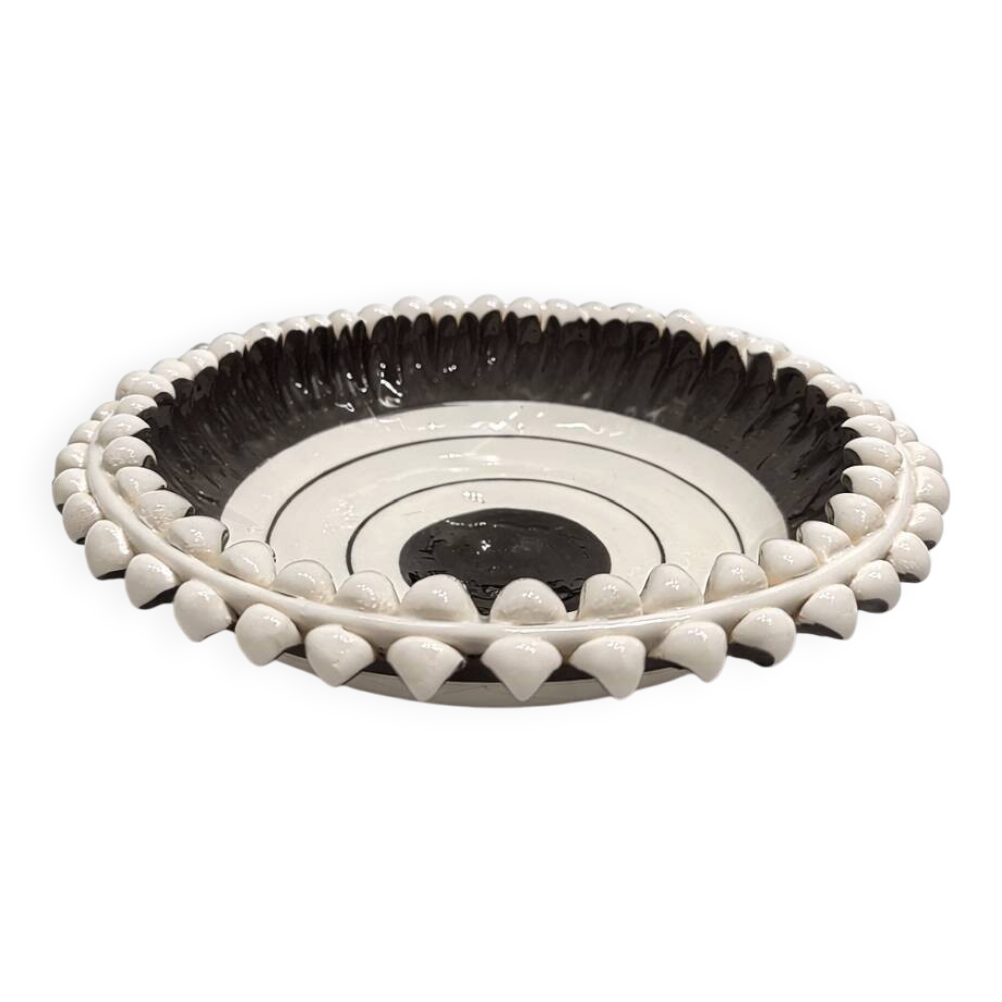 Caltagirone Ceramic Centrepiece – Modernist / Brutalist Style