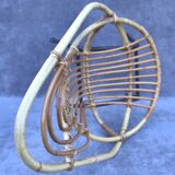 Vintage rattan children's chair by Rohé Noordwolde, 1960s