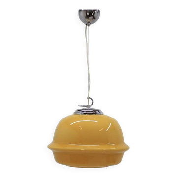 Midcentury Design Glass Pendant, 1980s