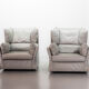 Cassina Lounge Chairs 'Viola d'Amore' by Piero de Martini & Footstool 1970s