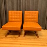 A pair of armchairs by ludvik volak, drevopodnik holesov, czechoslovakia, 1960s