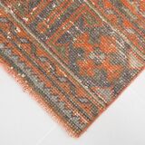 Tapis de couloir vintage rouge corail classique, 75 x 357 cm