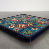 Longwy cloisonné enamel trivets