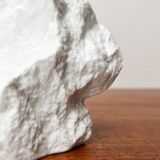 Vintage white porcelain rock vase from KPM Royal Porcelain, 1970s.