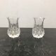 Pair Old Crystal Salerons Small Model Vintage Kitchen Utensils