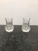 Paire ancien salerons cristal petit modèle ustensiles cuisine vintage
