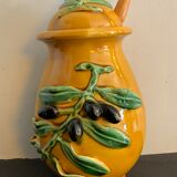Vallauris ceramic dabbling olive pot