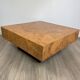 Veneered coffee table — varnished — 1970s design