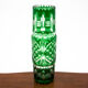 Green crystal vase, Poland, 1960s