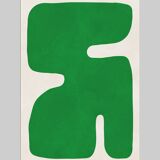 Set of 4 abstract arts with minimalist shapes
