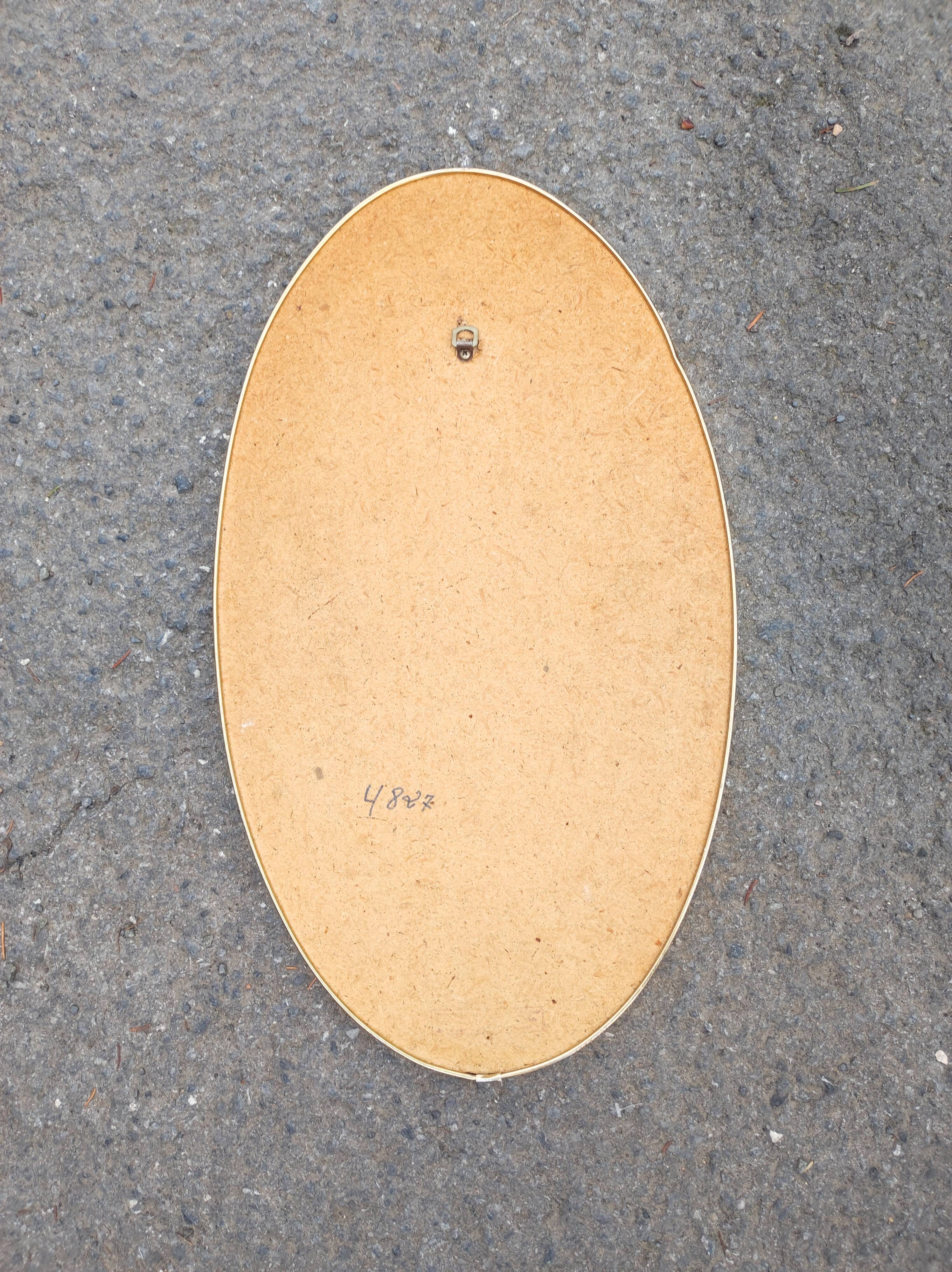 Oval mirror vintage 60 70