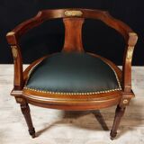 Empire office chair in mahogany