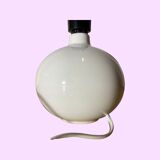 White Vintage Danish Ball Shaped Desk Light | Scandinavian Table Lamp From The Mid Century