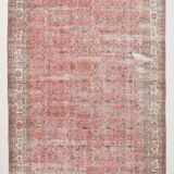 7x11 Pale Red Classic Vintage Rug, 204x335Cm