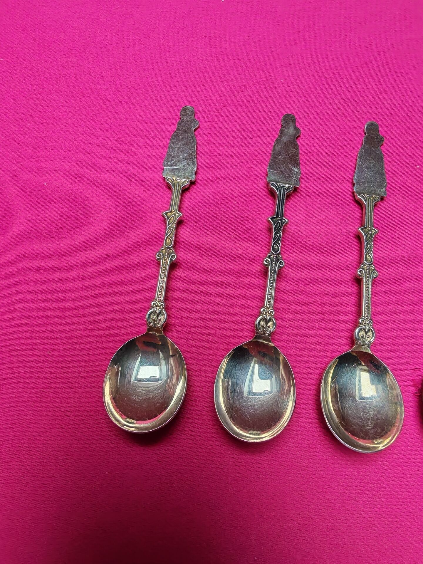 Set of 6 vintage silver-plated mocha spoons – Mark 90
