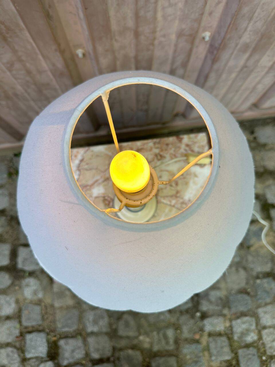 2 vintage ceramic bedside lamps from the 1990s.