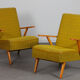 Pair of wooden armchairs from the 1970s