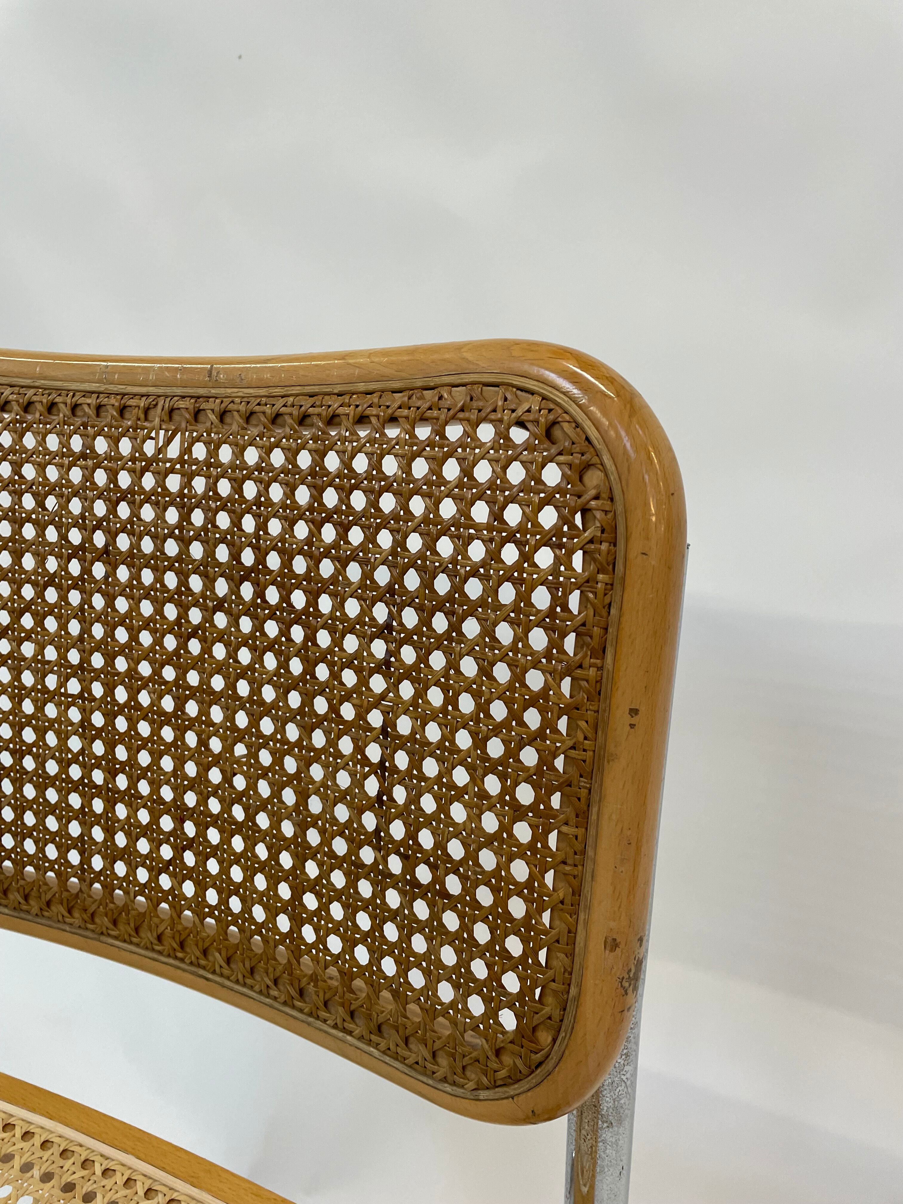 Cesca design chair b32 model in chrome
