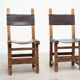 Ensemble de quatre chaises de salle à manger espagnoles