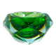 1960s Stunning large green and yellow ashtray/bowl/catchall by Flavio Poli for Seguso