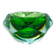 1960s Stunning large green and yellow ashtray/bowl/catchall by Flavio Poli for Seguso