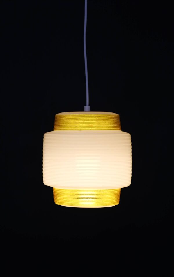 Lampe Rotaflex jaune et blanche ultra rare et ancienne de Yahsa Heifetz