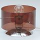 Table lamp Published by Oxar, circa 1972 Philippe Rogier in metal & smoked Altuglas