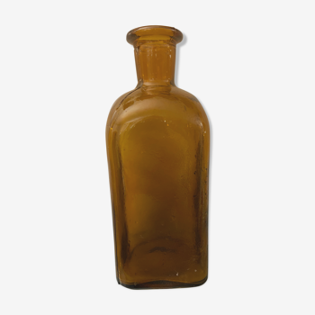 Amber glass apothecary flask