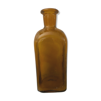 Amber glass apothecary flask