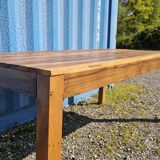 Rectangular teak dining table