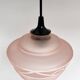 Pink glass ceiling lamp (per piece), 1960s