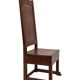 Art Deco High Back chair in oak minimalist design
