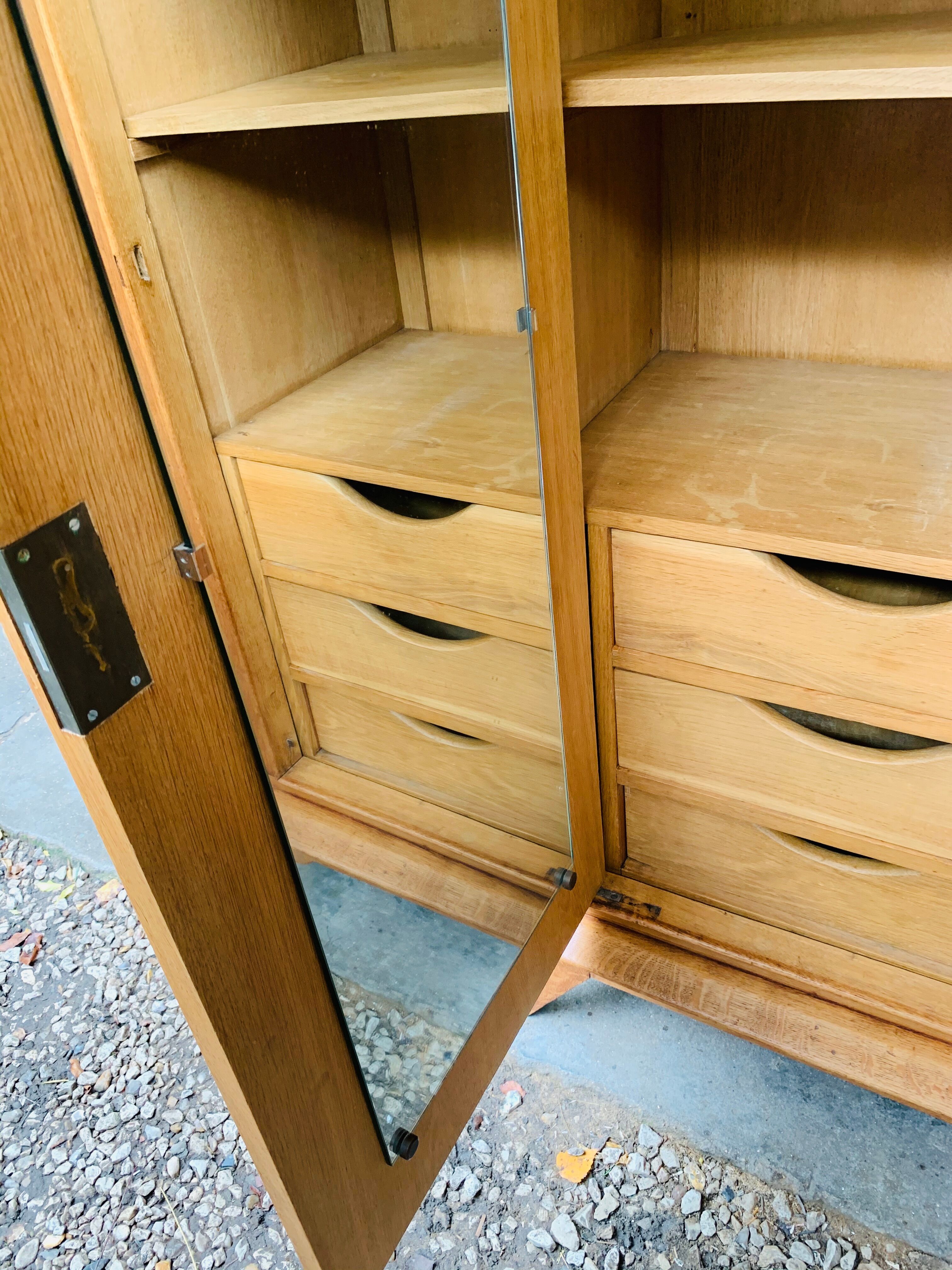 1950 compass foot cabinet