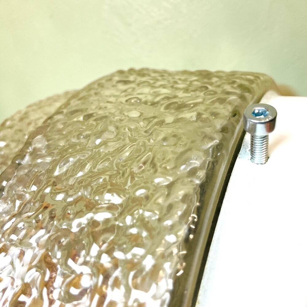 Frosted glass flush mount ceiling or wall light