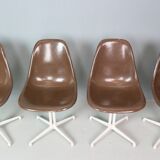 Charles & Ray Eames Set of 4 "La Fonda" Chairs for Herman Miller, 1960