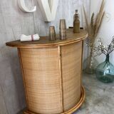 Vintage rattan bar