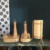 Bamboo lamp and paper