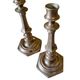 Pair of french brass candlesticks, 2nd half of the 19th century