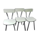 Lot de 3 chaises en formica vintage