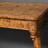 Victorian Amboyna Burl Desk, England – Late 19th Century