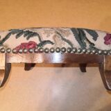 Rare et Ancien Repose-Pieds Tapissier Baroque Style Louis XV