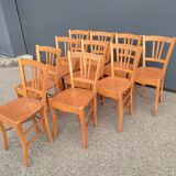 Set of 10 Luterma bistro chairs