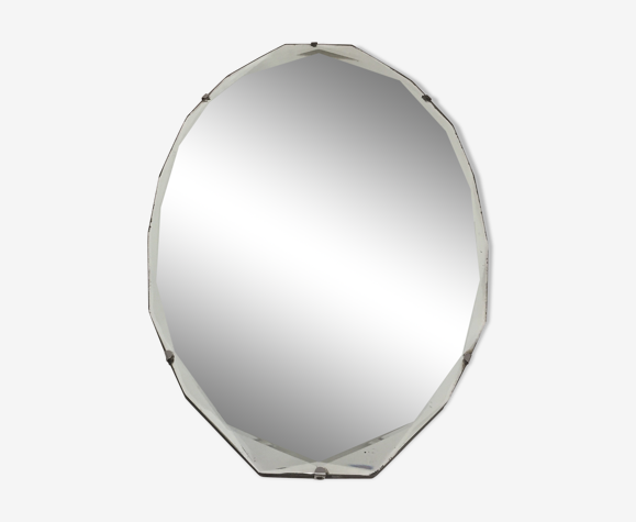 Miroir biseauté art déco 60 X 37 cm