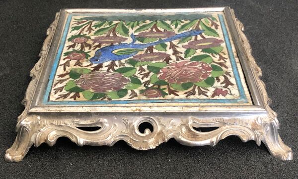 Dessous de plat carreau céramique XIXème