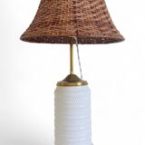 Midcentury Ceramic and Brass Table Lamp by Carstens Tönnieshof, 1960s