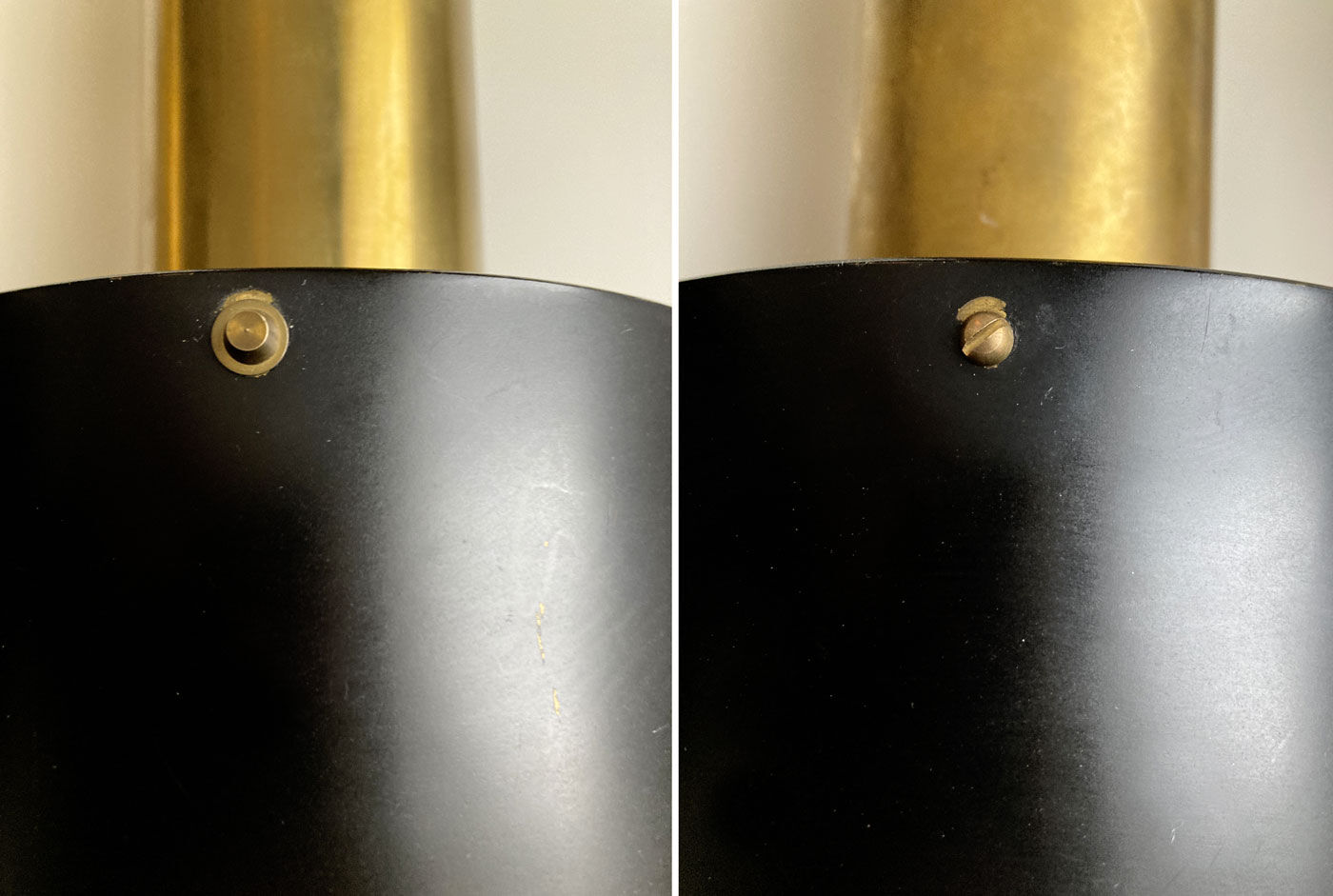 Scandinavian brass pendants Kay Kørping for Lyfa 1960