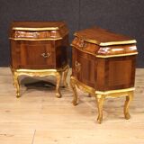 Pair of Venetian bedside tables from the 20th century