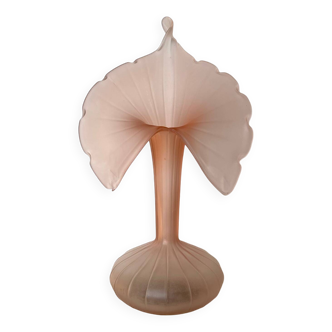 Leonardo vase in pink frosted glass
